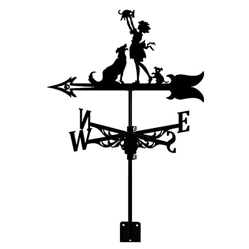 wetterfahne Ornament wetterfahne praktische wetterfahne gusseisen-Bauernhof-szenen-wetterfahne mit rostschutzbeschichtung windfahne windrichtungsanzeige für die Dekoration von gartendächern im freien von Generic