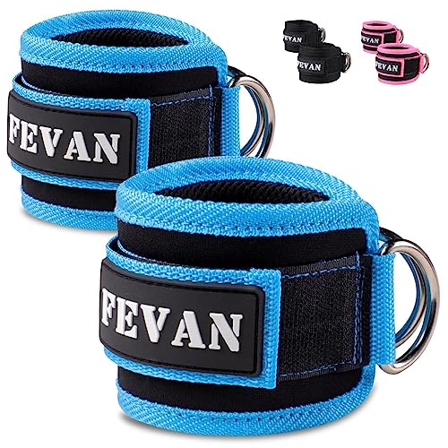 FEVAN 2 Stück Fußschlaufen Kabelzug - Ankle Straps für Frauen und Männer - Für Fitness Training (Blau). FEVAN 2 Stück Fußschlaufen Kabelzug - Ankle Straps für Frauen und Männer - Für Fitness Training (Blau). von Genérico