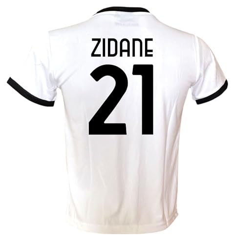 Generico Fußballtrikot Zidane 21 Weiß Saison 2023/2024 Lizenzierte Replik Größen für Kinder und Erwachsene (8 Jahre) von Generico