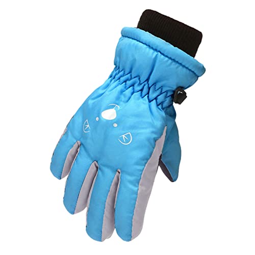 Genérico Rutschfeste Sporthandschuhe, Winterhandschuhe für Kinder, mit dickem Plüschfutter, geeignet für Kinder von 3 bis 7 Jahren von Genérico