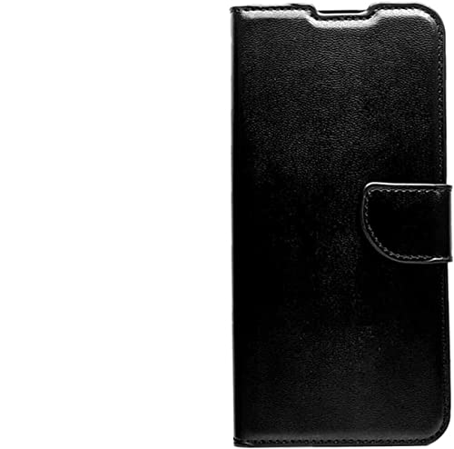 Kompatibel mit OPPO A98 5G / CPH2529 / OPPO F23 5G CPH2527 Hülle Cover Stand Flip Book Gel Brieftasche Magnetischer Schutz Kunstleder Kartenhalter Kartenfach (Schwarz) von Generico