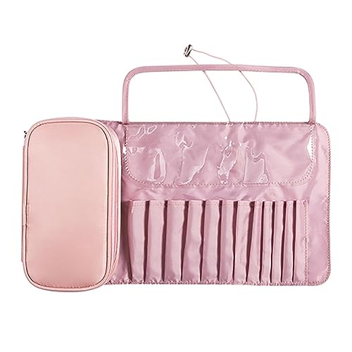 Make-up-Pinselhalter – Kosmetiktaschen-Organizer, Beauty-Zubehör | tragbare wasserdichte Aufbewahrungstasche für Pinsel auf Reisen, Pink, Consulte la descripción, Siehe Beschreibung von Genérico