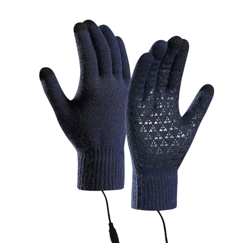 Winterhandschuhe für Herren / Damen, mit USB-Heizung, zum Radfahren, dick, flexibel, Bürohandschuhe für Laufen, Sport, Wandern, Skifahren von Genérico