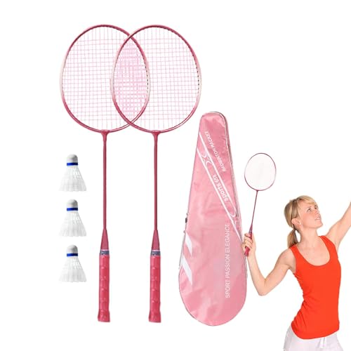 Badmintonschläger Set für Erwachsene, Badmintonschläger, Badmintonschläger mit Schweißabsorption, Badmintonschläger mit hochelastischem Puffergriff für Erwachsene Liebhaber von Générique