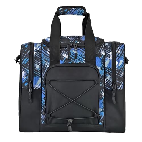 Bowling-Tasche, multifunktionale Tragetasche für 1 Ball, verstellbare gepolsterte Handtasche mit Innengürtel, 35,9 x 9,45 x 32,8 cm, passend für Schuhe und Handtasche, ideal für Männer und Frauen, Bowling-Tasche, multifunktionale Tragetasche für 1 Ball, verstellbare gepolsterte Handtasche mit Innengürtel, 35,9 x 9,45 x 32,8 cm, passend für Schuhe und Handtasche, ideal für Männer und Frauen, von Générique