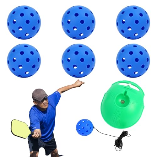 Elastisches Ballübungsset, Sprungbälle im Freien | Rebound-Trainingsbälle mit Basis – 40-Loch-Ball-Trainings-Set, Sprungbälle für Mädchen, , Ad von Générique