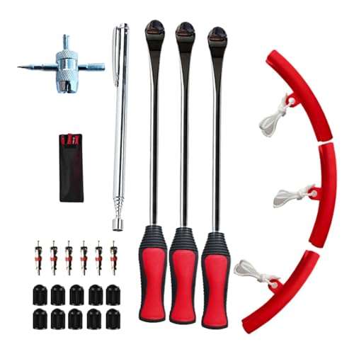 Générique Reifenwechsel-Set, Dirt Bikes zieht Löffel und Wechselwerkzeug, 35,9 cm (14,96 Zoll) Iron und Mounting Tools, Wheel Removal Kit für Familie, Freunde und zu Hause von Générique