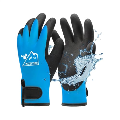 Générique Winterhandschuhe für Herren, wasserdicht, winddicht, kaltes Wetter, Laufhandschuhe, Winter, Handschuhe für Radfahren, warme Handschuhe für Hiking, wasserdicht, Winter, gefütterte von Générique