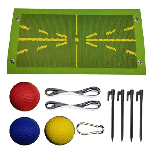 Golf-Trainingsmatte, tragbares Golf-Pad, Swing Path Trainer, Swing Path Analyse, tragbares Golf-Training, Golf-Übungsmatte mit Feedback für bessere Leistung, 25,6 cm von Générique