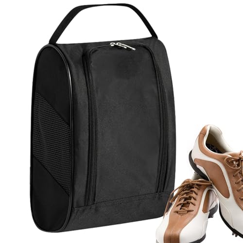 Golfschuhhalter, Golfschuhetui | Golf-Schuhtasche für Reisen, atmungsaktive Reißverschlusstaschen für Sportschuhe, Weihnachtsgeschenke, Cha Tote, Schwarz , Se référer au descriptif, Siehe Beschreibung von Générique