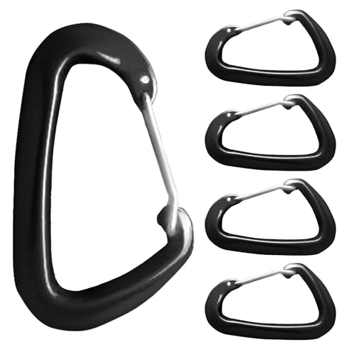 Karabinerhaken, Schlüsselhaken, D-Haken, für Frühling, D-Form, kleine Karabiner, Kletterzubehör mit vielseitiger Schnalle für Wandern, Outdoor-Aktivitäten von Générique