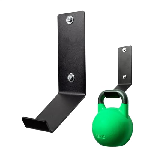 Kettlebell-Ständer aus massivem Stahl – Wandgewichts-Organizer, platzsparende Halterung für das Fitnessstudio | Zuhause mit Hardware inklusive robuster Kettlebell-Aufbewahrungshaken, großer Türständer von Générique