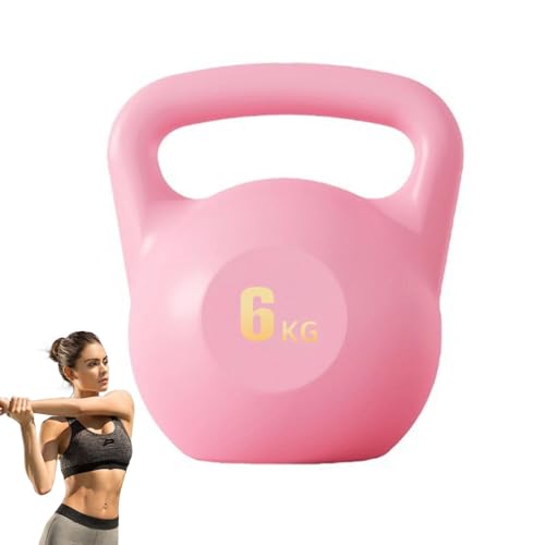 Kettlebell mit Gewicht – Kugelhantel | Weiche Kettlebells | Weiche Kugelhantel | Fitness-Kugelhantel | Hantel mit breitem Griff | flacher Boden verhindert das Rollen für die Entwicklung der Mu von Générique