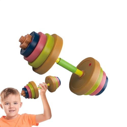 Kinder Dumbbell Toy, verstellbares Gewichtslifting-Set, Fitnessgerät für Kinder, Body-Trainingsspielzeug für und Mädchen, Trainingsspielzeug für Strength Building, Fitness Fun, Kinder Workout von Générique