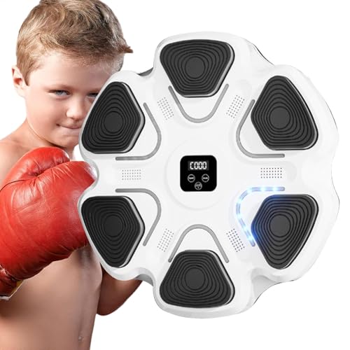 Music Boxing Machine Home Workout Boxing Interactive Punch Trainer Wall Boxing Training Smart Boxing Machine Agility Boxing Trainer für Kinder Erwachsene Boxing Training Music Punching Trai von Générique