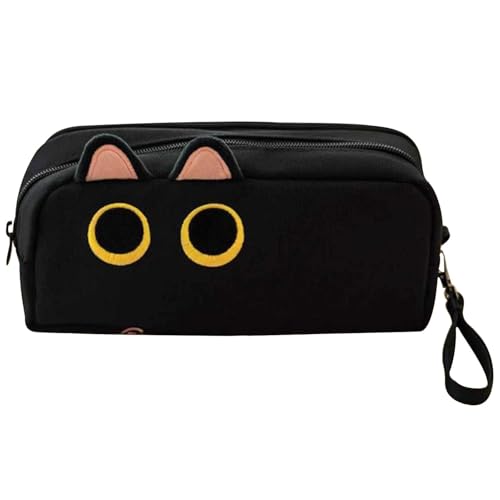 Niedliche Katzen-Pencil Case, multifunktionaler Stifthalter, Reißverschluss, Stylish Pencil Organizer, vielseitige Kosmetiktasche, Fun School Zubehör, Charming Pencil Pouch, Organized School Supplies, von Générique