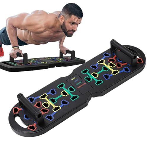 Press Up Board, Krafttraining, Training, Pushup Floor Equipment, Fitness Chest Training für Männer und Frauen, robustes ABS-Material, 75 x 22 x 3 cm, 1,4 kg von Générique