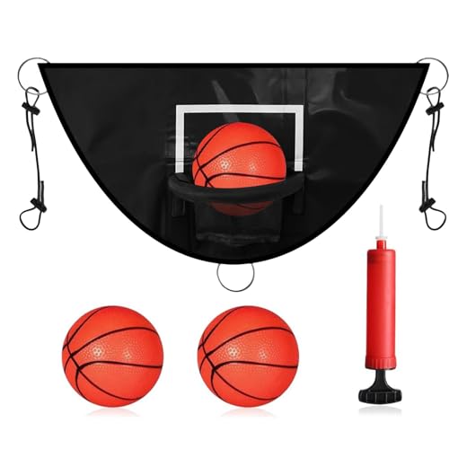 Trampolin Basketball Hoop, Trampolin Kinder Basketball Hoop Set, multifunktional, wasserdicht, Sunproof Hoop mit Pumpe und Ball, Outdoor Basketball Hoop für und Mädchen von Générique