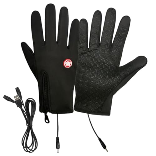 USB-Handwärmer, USB-beheizte Handschuhe | Winterhandschuhe mit vollen Fingern, wasserdichte Handschuhe | beheizte Handschuhe, Handwärmer mit Touchscreen für Damen und Herren von Générique