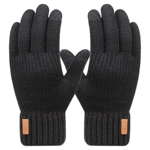 Winterhandschuhe für Touchscreen, Winterhandschuhe für Herren, Fahrradhandschuhe, Winterhandschuhe, doppellagig, Thermohandschuhe für kaltes Wetter, warme Handschuhe zum Laufen, Wandern und Cyc von Générique