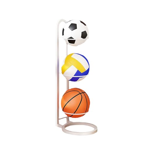 1/2/3/4/5 Stufiges Ballständer, Ball Aufbewahrung, Ballhalter Ballaufbewahrungsregal, Vertikale Ballaufbewahrung, Standdisplay aus Gusseisen für Volleyball, Basketball, Fußball 1/2/3/4/5 Stufiges Ballständer, Ball Aufbewahrung, Ballhalter Ballaufbewahrungsregal, Vertikale Ballaufbewahrung, Standdisplay aus Gusseisen für Volleyball, Basketball, Fußball von Generisch
