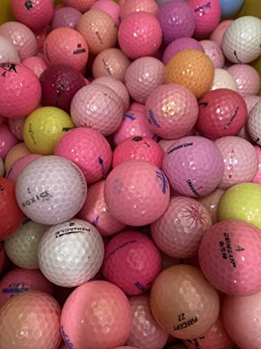 100 Damen Laddies Mix bunt Lakeballs/Golfbälle AAA/AA/A von Generisch