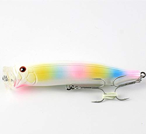 100 mm 120 m Topwater Lure Popper Meeresangelköder Top Water Hard Bait Drillingshaken Starke Versuchungsköder(NSB109,120mm 29g) von Generisch