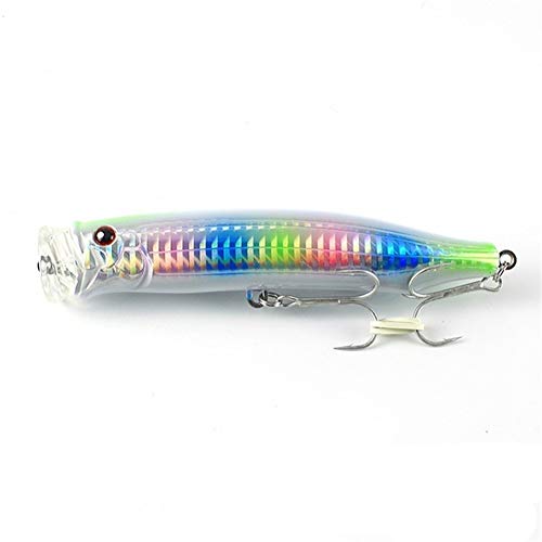 100 mm 120 m Topwater Lure Popper Meeresangelköder Top Water Hard Bait Drillingshaken Starke Versuchungsköder(NSB110,120mm 29g) von Generisch