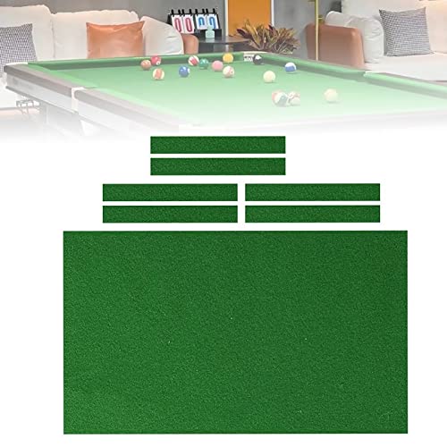 2,1 m grüne Pool-Tischdecke mit 6 Seitenwicklungen – Hochleistungs-Billard-Filzkissen für 2,1 m/2,4 m/2,7 m Tische – wählen Sie aus Blau/Rot/Schwarz – Tischdecke für Pool und Billard von Generisch