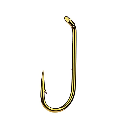 200 stück Fliegenfischen Haken 8000-8/12/14/16 Größe Fishhook Fly Hooks Angeln Forellenlachs Fischhaken(Fly Hook 8) von Generisch