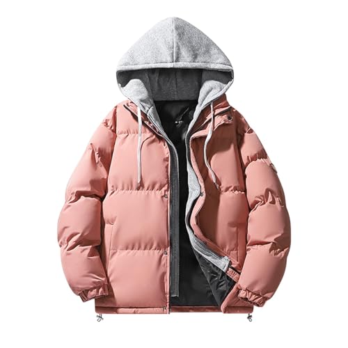 2024 Angebote Kinder,Daunenjacke Herren,Winterjacke Herren 2024 Jacke Übergang Winterjacken Herrenwinterjacken Übergangsjacke% Daunenjacke Leichte Steppjacke Jacken Rot,4XL von Generisch