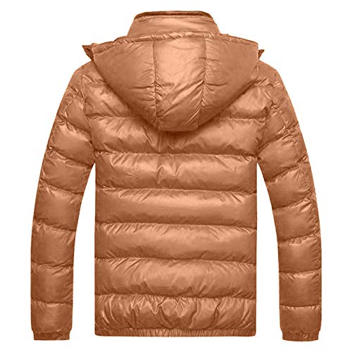 2024 Angebote Kinder,Daunenjacken,Puffer Jacket Herren-Jacken Herbstjacke Herren Jacke Winter Winterjacke Schwarz Steppjacke Mens Leichte Jacken Daunenjacke 2024 Gelb,4XL von Generisch