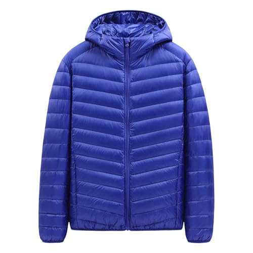 2024 Angebote Kinder,Herren Jacke,Puffer Jacke Herren Leichte Steppjacke Daunenjacke Ultraleicht Winterjacken Für Übergangsjacke Winter Jacket Men Winterjacke 5XL Blau,M von Generisch