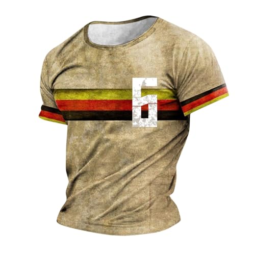 2024 Deutschland Herren T-Shirt Em Fußball Trikot Mit Nummer Tshirt Deutschland Fanartikel T-Shirts Deutschland Oberteile Auswärtstrikot Kurzarm Rundhals Sommer von Generisch