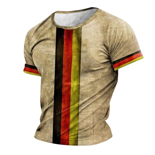 2024 Deutschland Herren T-Shirt Em Fußball Trikot Mit Nummer Tshirt Deutschland Fanartikel T-Shirts Deutschland Oberteile Auswärtstrikot Kurzarm Rundhals Sommer von Generisch