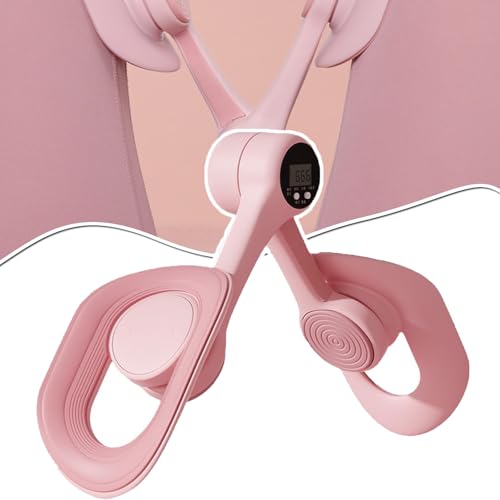 2024 Thigh Master Inner Thigh Toners Master, Upgraded Pelvic Floor Exercise Devices with Counter, Anti Slip Comfortable Fit Pelvic Floor Trainer, Adjustable Hip Leg Maser Machine (Counting,Pink) von Generisch