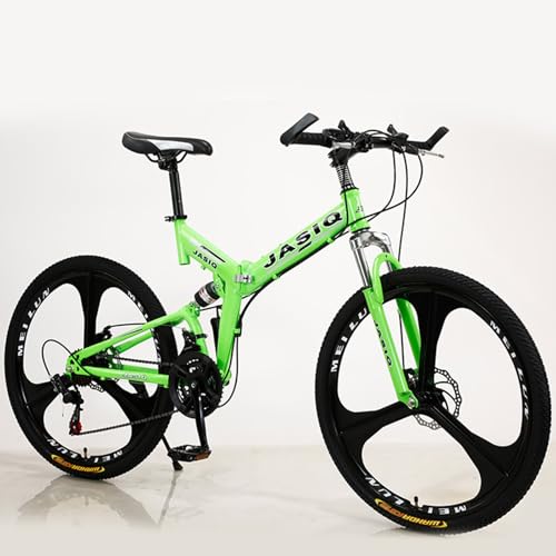 24 Zoll 26 Zoll Faltbares Mountainbike - Erwachsene Student Speed Bike Stoßdämpfer Radfahren Fahrrad für Männer Frauen - Leicht Faltbar Outdoor Fahrt von Generisch