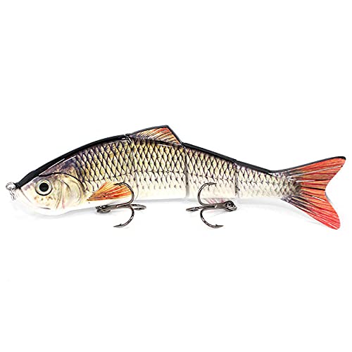 25cm 135g Multi-Joint Künstliche Köder Fischköder 4 Segment Senkung Swim Köder Kurbel Köder Hard Köder Slow Große Größe Fischköder(C,12cm 19g) von Generisch