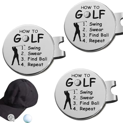 3 STK Magnetisch Golf Ballmarkierer, Golf Cap Clip, Golfballmarker Hutclip Golfmarkerhalter Sets, Golf Mütze Clips Mit Starkem Magnet, Golfmützen Clips 3 STK Magnetisch Golf Ballmarkierer, Golf Cap Clip, Golfballmarker Hutclip Golfmarkerhalter Sets, Golf Mütze Clips Mit Starkem Magnet, Golfmützen Clips von Generisch