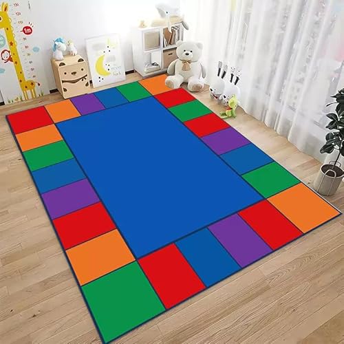 3D Bedruckter Teppich Straßenteppich Weltkarte Bedruckter Teppich Waschbarer Teppich Geeignet für Schlafzimmer und Kinderzimmer Dekoration Teppich Rutschfester Teppich (Stil4,160 x 230 cm) von Generisch