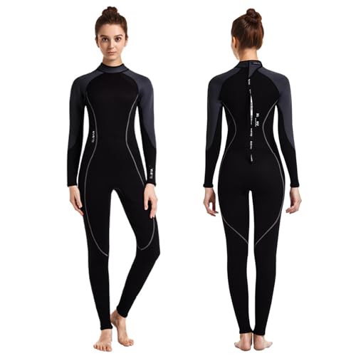 3mm Neoprenanzug Damen Ganzkörper Neopren Tauchanzüge, UV Schutz Badeanzug für Schnorcheln/surfen/Kanufahren/Schwimmen (M) von Generisch