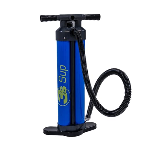 3s-sup Triple Action Handpumpe blau/grau I Spart EIN Drittel Pumpstöße, 30 PSi, 3 Vorwahl-Stufen I Abnehmbare Fuß- und Griffteile I Inkl. Schlauch und Packsack 3s-sup Triple Action Handpumpe blau/grau I Spart EIN Drittel Pumpstöße, 30 PSi, 3 Vorwahl-Stufen I Abnehmbare Fuß- und Griffteile I Inkl. Schlauch und Packsack von Generisch