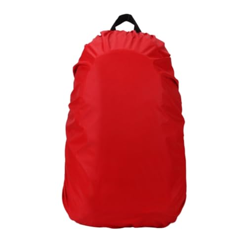 45L Rucksack Regenschutz Camping Wandern Rucksack Tasche Regendichte Abdeckung Faltbarer Rucksackschutz für Wandern Camping Radfahren Damen Reiten Thermo-Sweatshirt (Rot, Einheitsgröße) von Generisch