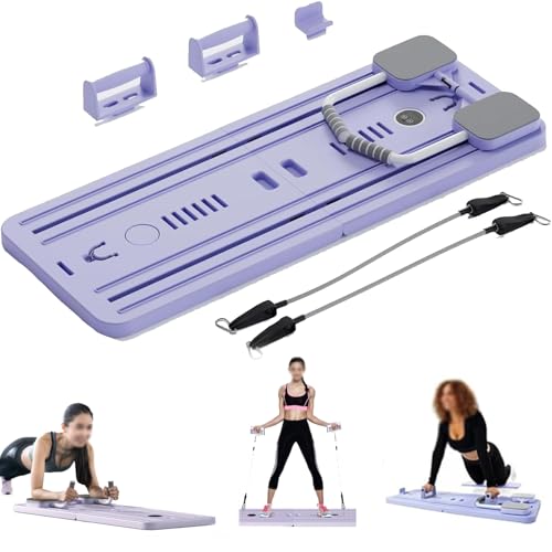 5in1 Pilates Gleitbrett für Zuhause - Pilates Board Pilates Reformer Set, Mehrzweck Faltbares Pilates Reformer Board zur Formung Ihres gesamten Körpers von Generisch