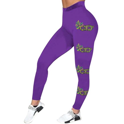 80er Leggings Damen Karneval Strumpfhose High Waist Jogginghose Weihnachtstag Freizeithose Ballett Kostüm Mottoparty Schlaghose Disco Leggings Thermo Sporthose Blickdicht Laufhose von Generisch