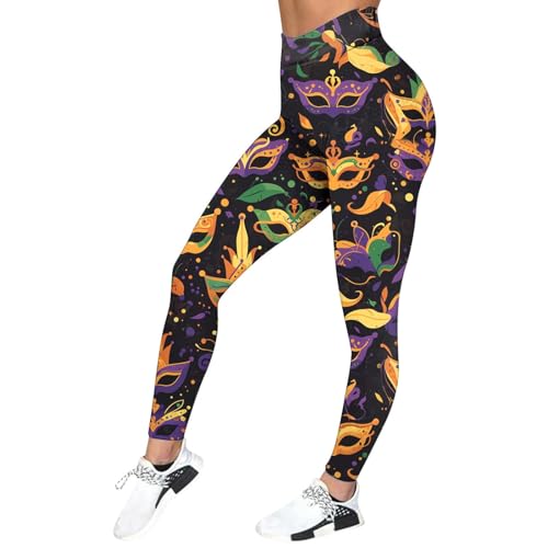 80er Leggings Damen Thermo Sporthose Lustige Kostüm Weihnachtstag Schlaghose Party Sport Leggings Elastische Strumpfhose Unisex Laufhose Bonbonfarben Tanz Yoga Hosen Disco Radlerhose von Generisch