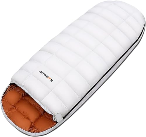 95 cm großer Federschlafsack für Erwachsene, leichter Rucksack-Schlafsack, Camping, eiförmig, vergrößerter Schlafsack, geeignet für Outdoor-Camping (Farbe: 2,6 kg) von Generisch