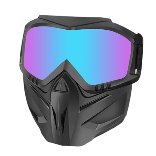 ATV-Brille mit Gesichtsschutz, Motorrad-Reitbrille mit Gesichtsschutz,Schutzbrille | Motorradbrille mit Gesichtsabdeckung, Dirt Bikes, ATV, Brillen, Anti-UV, verstellbare Schutzbrille für Motorradfahr von Generisch