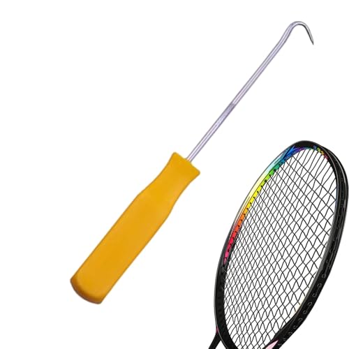 AWL für Tennis, Badminton -String -Hook,Faden -Haken -Schlägerreparatur | Gerade Awl Racquet -Haken, Hilfsstringhilfe für Tennis, Badminton & Squash von Generisch