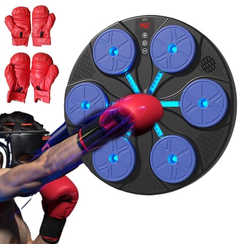 Adorable Musical Punching Machine, Interactive Boxing Wall Target, Wall Mounted Music Boxing Target, Smart Boxing Trainer, Stable Structure Smart Boxing Trainer for Bedroom, Living Room, and Work Area von Generisch